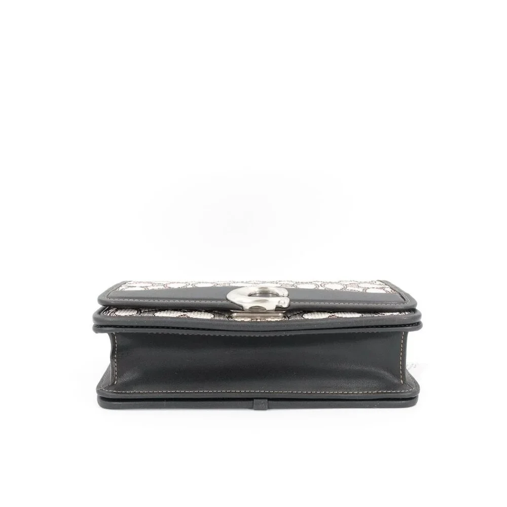 Coach Bandit Signature Shoulder Bag Cocoa Black OS